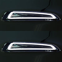 POSSBAY Car LED Daytime Running Light for Ford F150 SVT Raptor DRL Daylights Yellow Turn Signal Light Front Lower Fog Lights