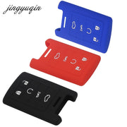 jingyuqin Skin Silicone Key fob Case Protect for Cadillac SLS CTS ATS CTS SRX XTS Seville Escalade Remote Holder Cover